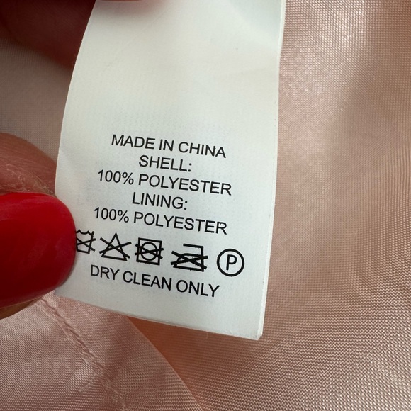 Kate Spade Floral Cutwork A Line Dress Peach Pink Lining Size 4 - Picture 6 of 8